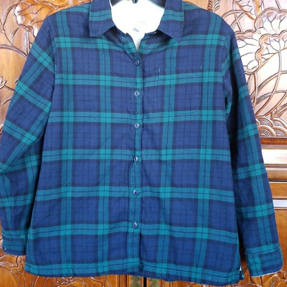 L.L. Bean  fleece lined flannel